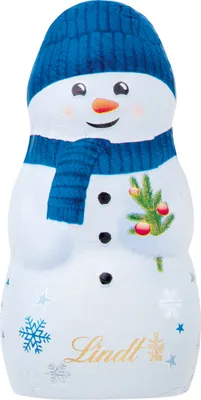 Produktbild von Lindt Schneemann Schoko Hohlfigur aus Alpenvollmilchschokolade 40g