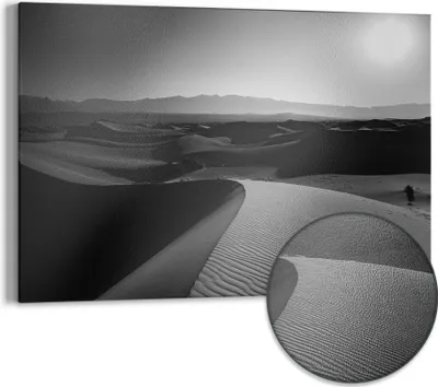 Produktbild von DEQORI Magnettafel Metall 60x40 cm 'Wüstenstille' Whiteboard Pinnwand Magnetboard Büro
