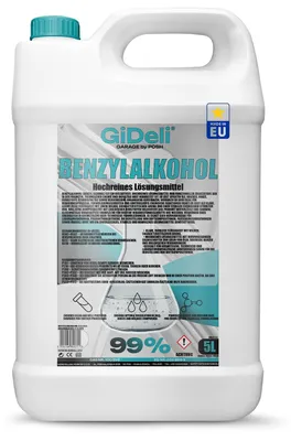 Produktbild von Benzylalkohol 99,9% 5L Reiniger Lösungsmittel Epoxidharz Resin Kleberest GiDeli