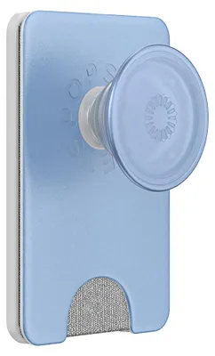 Image de PopSockets, support PopWallet MagSafe avec porte-cartes intégré, bleu