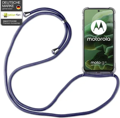 Produktbild von Handykett für Motorola Moto G35 Hülle mit Kordel Handyhülle mit Band in Blau