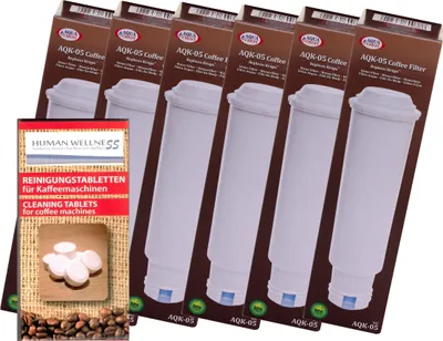 Produktbild von 6 x Filterpatrone für Krups  Kaffeevollautomaten + 10 Reinigertabs