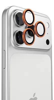 Obrázek produktu pro Torras - Lensguard Camera Protector ochranné sklo pro fotoaparát pro iPhone 17 Pro / iPhone 17 Pro Max - oranžové