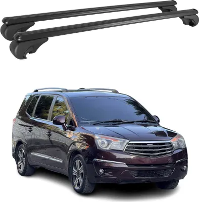 Produktbild von Dachträger für Ssangyong Rodius 2013-2019 Gepäckträger Grundträger Alu Schwarz