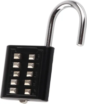 Image de cadenas de sécurité à 10 chiffres, cadenas à combinaison, cadenas d'extérieur, cadenas à mot de passe pour bagages, cadenas à mot de passe, cadenas antivol