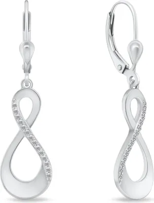 Zdjęcie produktu dla Eleganckie srebrne kolczyki z cyrkoniami SILVER022