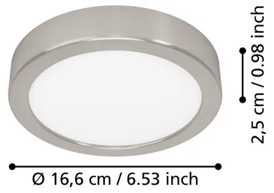 Zdjęcie produktu dla EGLO FUEVA 6, LED, 1000 lm, IP20, Nikiel