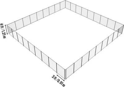 Productafbeelding van Zwembadhek, 4 x 33 meter (108 voet) zwembadhekken voor inbouwzwembaden, verwijderbare veiligheidshekken voor kinderen rondom het zwembad, eenvoudig zelf te installeren zwembadhek, 340 gram Teslin PVC hekwerk beschermt kinderen en huisdieren