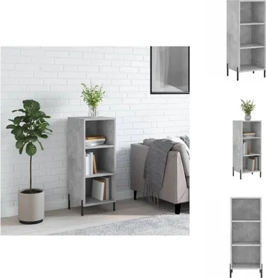Produktbild von vidaXL Sideboard Betongrau 34,5x32,5x90 cm Holzwerkstoff -  Sideboards