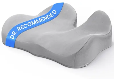 Produktbild von Ergonomisches Sitzkissen aus Memory-Schaum zur Linderung von Steißbeinschmerzen