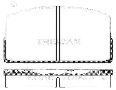 Produktbild von Bremsbelagsatz Scheiben 16 mm TRISCAN IAM-Expertise für u.a. VOLVO 240