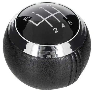 Image de Manette de changement de vitesse Knauf 6 vitesses, noire, pour Hyundai Elantra 2016-2018 / Veloster
