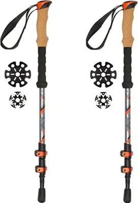 Produktbild von Wanderstöcke ABBAY 63-135 cm Verstellbar Kork/EVA Griff Powerlock-System 1 Paar