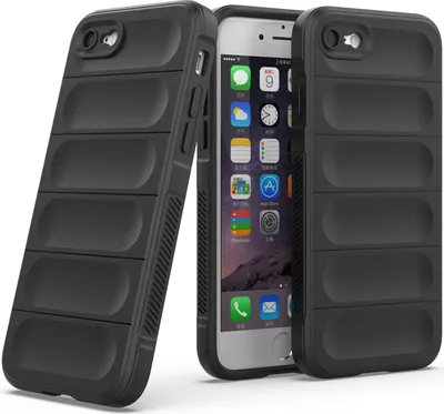 Obrázek produktu pro iPhone SE 2022 Pouzdro, Měkké TPU Silikonové Nárazuvzdorné Ochranné Pouzdro pro iPhone SE 2022/SE 2020/ 8 / 7 černé