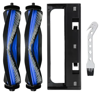 2 Hauptbürsten + Abdeckung für Ecovacs T50 Pro Omni