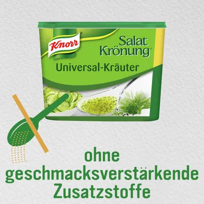 Produktbild von Dose XL Knorr - Salatkrönung - Universalkräuter 500g