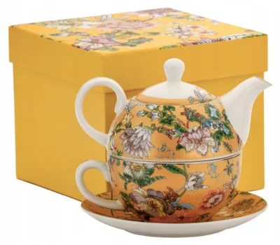 Produktbild von Marc O'Polo English Collection Tea for One Set Blumen Gold