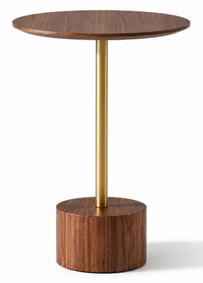 Immagine prodotto di 2 tavolini laterali, stile moderno, colore marrone, nuovi, comodi e pratici, ideali per il soggiorno