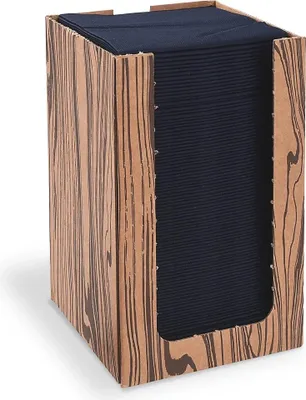 Obrázok produktu pre PREMIUM airlaid obrúsky čierne 20 x 20 cm + dávkovač 100 ks.