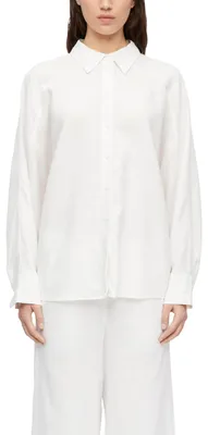 Produktbild von COMMA Damen Bluse – Leinenmix, Relaxed Fit, Fledermausärmel
