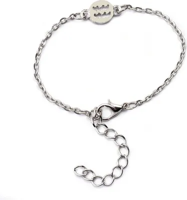 Produktbild von 12 Konstellationen Armband Mode Frauen Schmuck Manschette Sternzeichen Besonderer Armreif-Wassermann