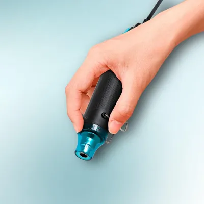 Image de Pistolet thermique compact Cecotec HellGun 200. 450 W, atteint jusqu'à 570 °C, avec réglage de la température sur 3 niveaux