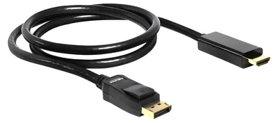 Produktbild von DeLOCK Displayport/HDMI, 1m, 1 m, Displayport, HDMI Typ A (Standard), Männlich, Männlich, Gerade