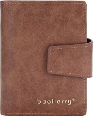 Zdjęcie produktu dla Męska portmonetka Baellerry Jackob - Elegancka Brązowa KP35615
