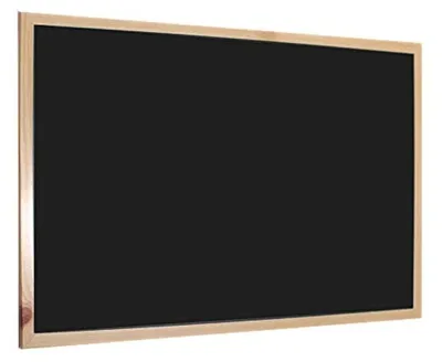 Kreidetafel mit Holzrahmen, 40x60 cm, Schwarz