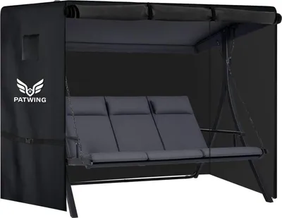 Obrázok produktu pre PATWING Hollywoodsky poťah na 3-4-miestnu hojdačku 600D Oxford nepremokavý 215x125x170cm
