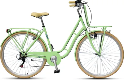 Produktbild von WYNN Cityrad 28 Zoll CTY1.0 grün Rahmenhöhe 51 cm Damen 6 Gänge V-Brake