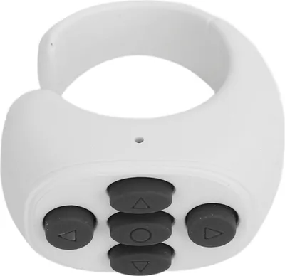 Produktbild von Fernbedienung, Seitenwender, Bluetooth-Kamera, Videoaufzeichnung mit Ladehülle, Scrollring für Android, iOS, Telefon, Tablet, Weiß