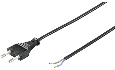 Productafbeelding van 50085 Netsnoer 2-polige Eurostekker & Open Uiteinden Stroomkabel 1,5 m