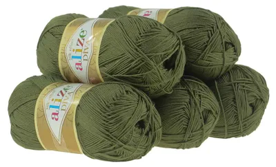 5 x 100g Strickgarn ALIZE DIVA - Häkelgarn Wolle Sommer Stricken Häkeln