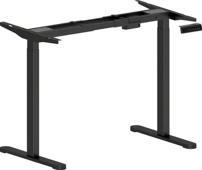 Produktbild von Elektrisches Schreibtischgestell, höhenverstellbar, mit Speicherfunktion, Stahl, Schwarz