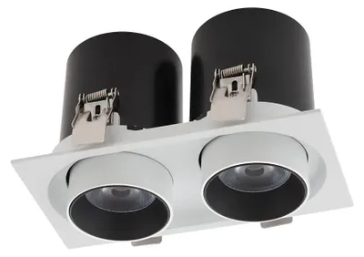 Imagen del producto de ARELUX XSLIDE REC. Instalación DALI, 2x12W, 220-240V AC, CRI 90, IP20, UGR <10, 38 grados, 3000K