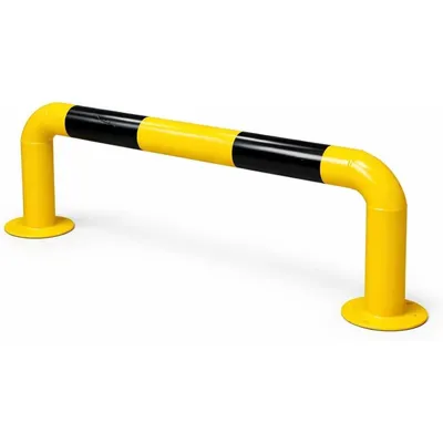 Imagen del producto de Barandilla de protección contra impactos de 100 cm, acero – Protección para estanterías, estanterías altas, entradas, patios y garajes (Barandilla de protección contra impactos de 100 cm)