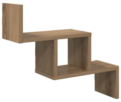 Image de vidaXL Étagère murale en bois imitation chêne artisanal, 48 x 15 x 42 cm