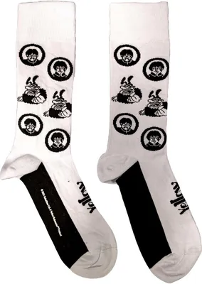 Produktbild von The Beatles - "Meanies" Socken für Herren/Damen Unisex RO7770 (40,5 EU - 45,5 EU) (Weiß/Schwarz)
