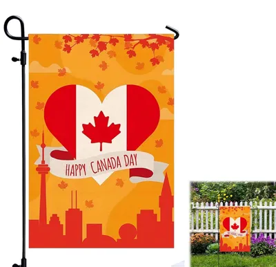 Produktbild von Mini-Flagge für den Garten, Kanada, 30x45 cm, mit Ahornblatt – wetterfeste Dekoration