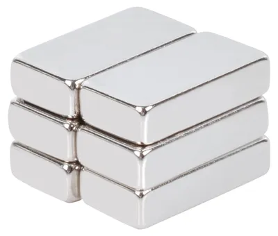 Neodymium Magnete, 20x10x5 mm, extra stark, 6 Stück