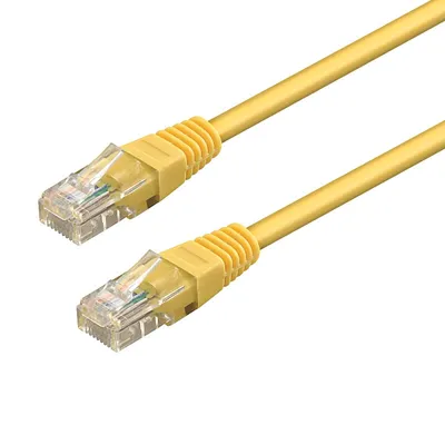 Imagen del producto de WP WPC-PAT-6U020Y, 2 metros, Cat6, U/UTP (UTP), RJ-45, RJ-45, Amarillo