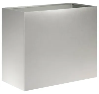 Immagine prodotto di vidaXL Vaso da giardino in acciaio inossidabile, argento, 60 x 30 x 40 cm