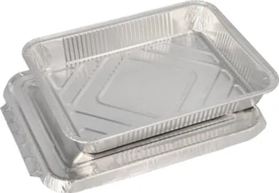 Produktbild von Papstar 14505, Silber, Aluminium, 225 mm, 177 mm, 30 mm, 50 Stück(e)
