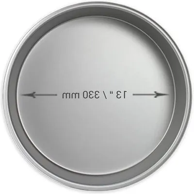 Produktbild von Runde Aluminium-Backform 13x2cm Silber Professionell