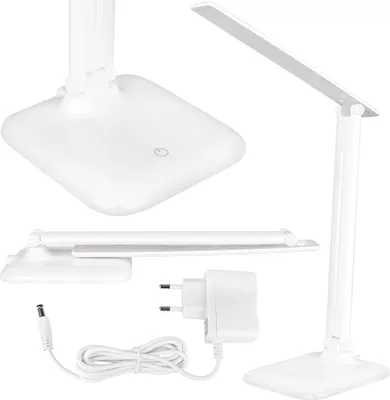 Produktbild von MasterLED Schreibtischlampe LED Marina – dimmbar, Touchsensor, 9W, 4500K, weiß – moderne Tischlampe fürs Büro & Homeoffice