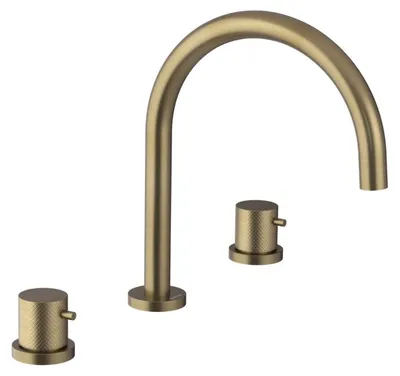 Immagine prodotto di Miscelatore per lavabo 3 fori ULTRASAN, oro opaco