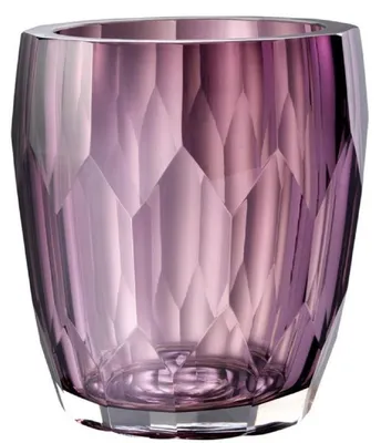 Produktbild von Casa Padrino Luxus Deko Glas Vase Lila Ø 12 x H. 14 cm - Luxus Qualität