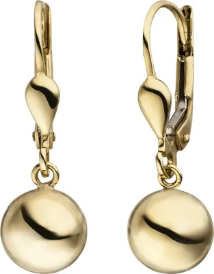 Produktbild von Ohrhänger Kugel 333 Gold Gelbgold Ohrringe Goldohrringe Kugelohrringe