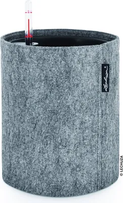 Immagine prodotto di Fioriera LECHUZA Trendcover 23 Feltro Grigio Scuro | Fioriera con sistema di irrigazione e inserto per piante | Superficie in feltro | Ø 23 x 26,5 cm | 14182
